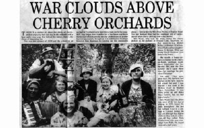 war clouds over cherry orchards