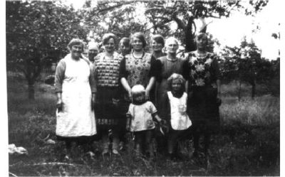 ladies in orchard