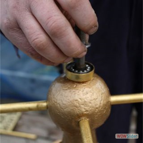 16 Re-assembling the repaired weather vane - 3